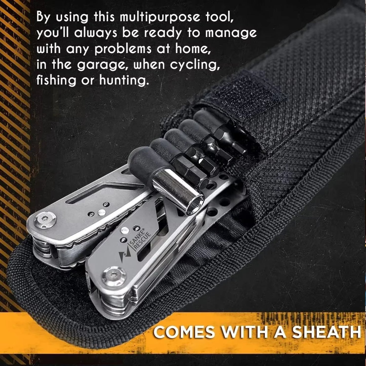 24-in-1 Tactical Multitool Pliers – Survival & Camping Gear Gift for Men