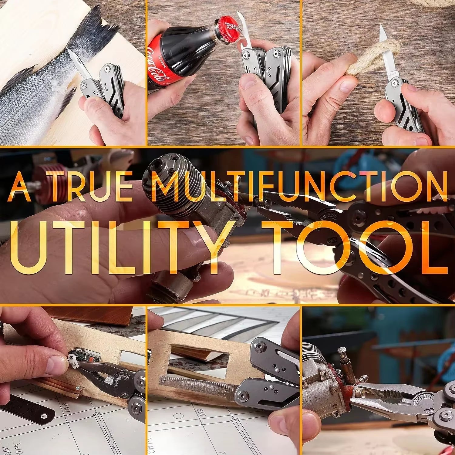 24-in-1 Tactical Multitool Pliers – Survival & Camping Gear Gift for Men