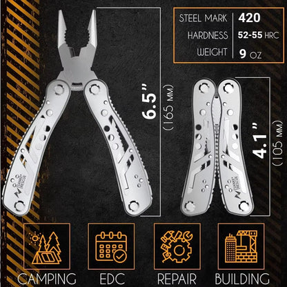 24-in-1 Tactical Multitool Pliers – Survival & Camping Gear Gift for Men