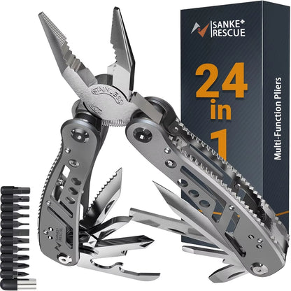 24-in-1 Tactical Multitool Pliers – Survival & Camping Gear Gift for Men